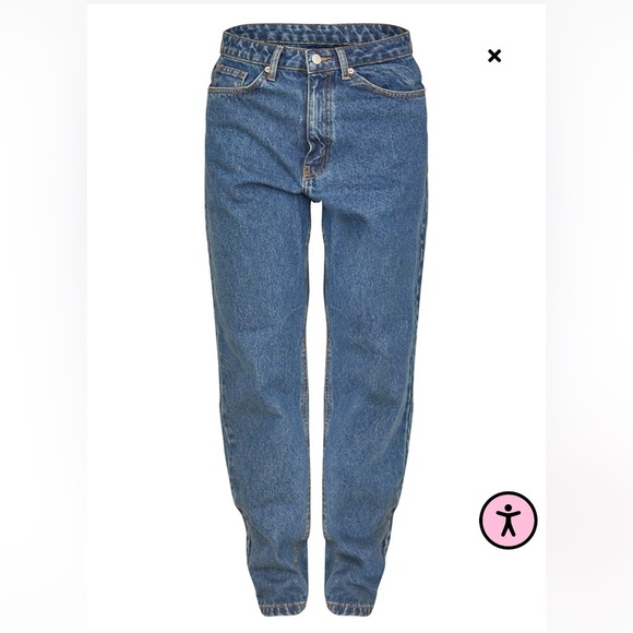 PRETTYLITTLETHING | Women’s Wash High Rise Mom Jeans Mid Blue Size 0 2 - Picture 10 of 10